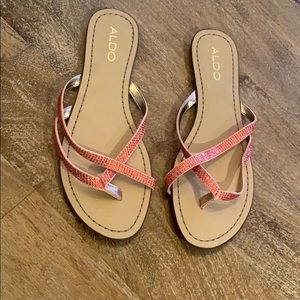 NWOT Pink Aldo Sandals